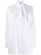 Balossa White Shirt Ruched Detail Shirt