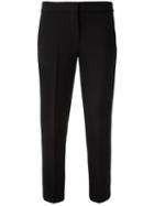 Max Mara Cropped Trousers, Women's, Size: 38, Black, Virgin Wool/spandex/elastane