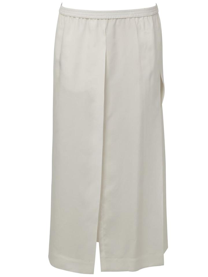 Ilaria Nistri Slit Detail Midi Skirt - White