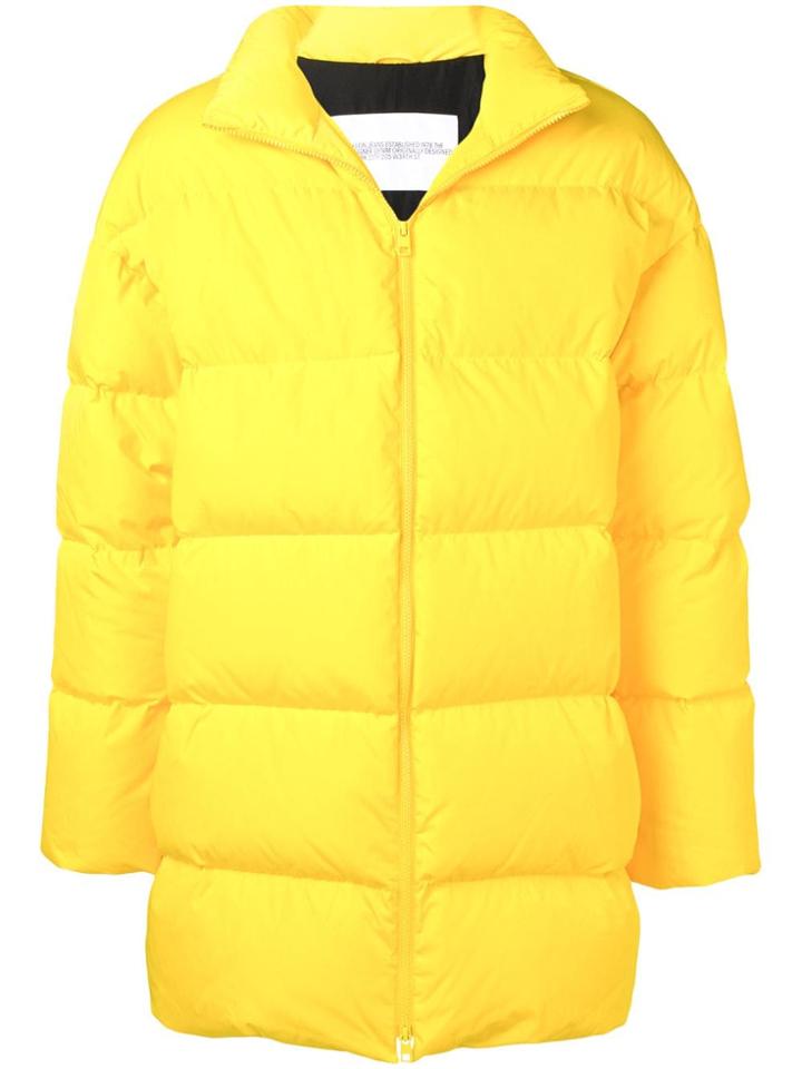 Calvin Klein Jeans Est. 1978 Padded Logo Coat - Yellow