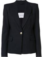 Pierre Balmain Classic Single Breasted Blazer, Women's, Size: 38, Black, Polyester/spandex/elastane/viscose/virgin Wool