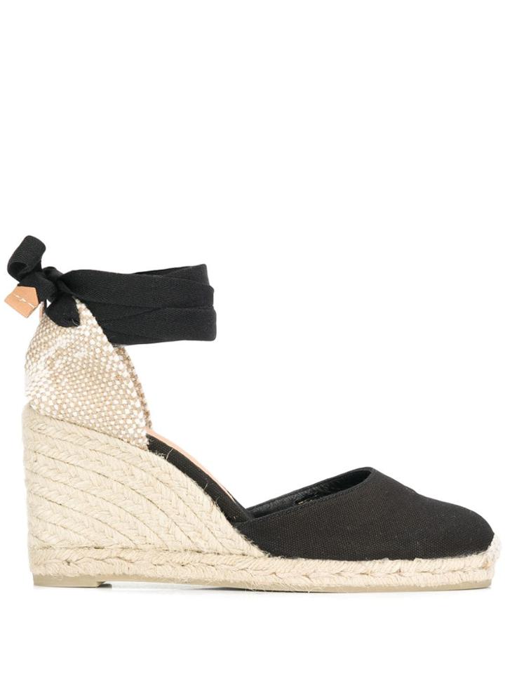 Castañer Wedge Heel Espadrilles - Black