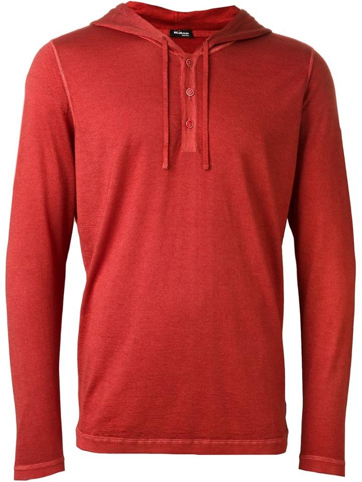 Kiton Buttoned Hoodie