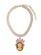 Dolce & Gabbana Embellished Pendant Necklace - Metallic