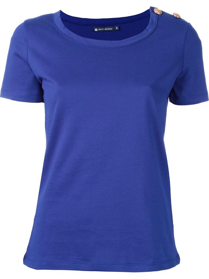 Petit Bateau Shoulder Button T-shirt