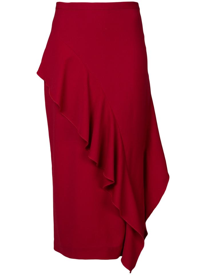Strateas Carlucci Ruffled Skirt - Red