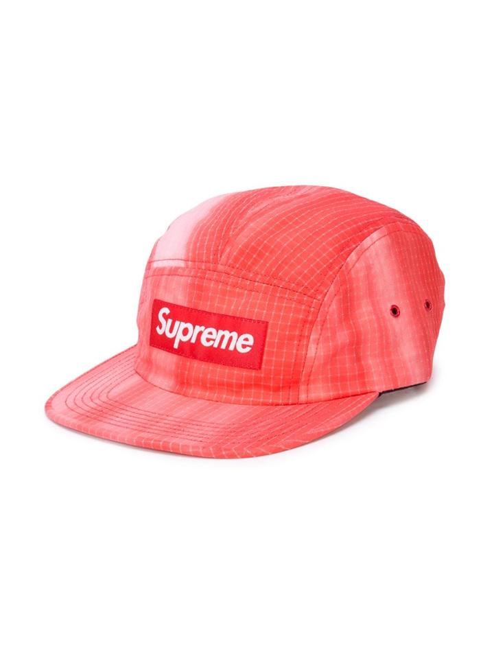Supreme Logo Tie-dye Cap - Red