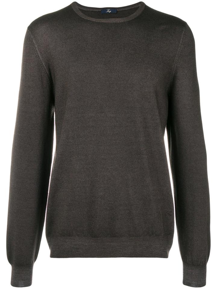 Fay Crewneck Sweater - Brown