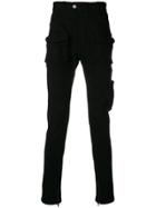 C2h4 Utility Drop-crotch Trousers - Black