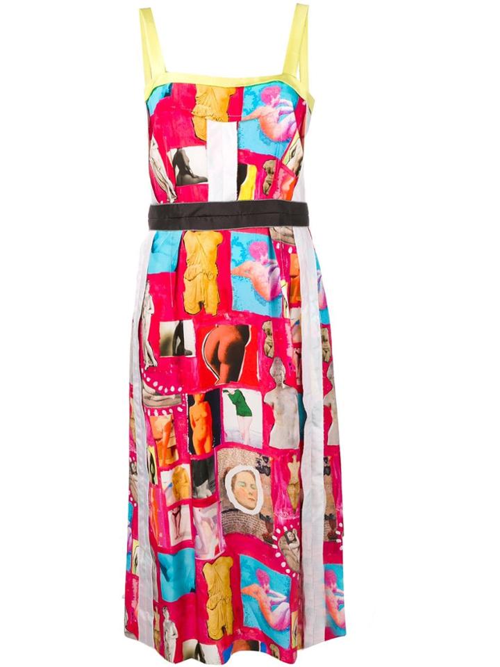 Marni Sleeveless Printed Dress - Pink