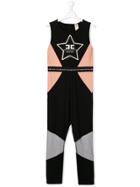 Elisabetta Franchi La Mia Bambina Teen Colour Block Jumpsuit - Black