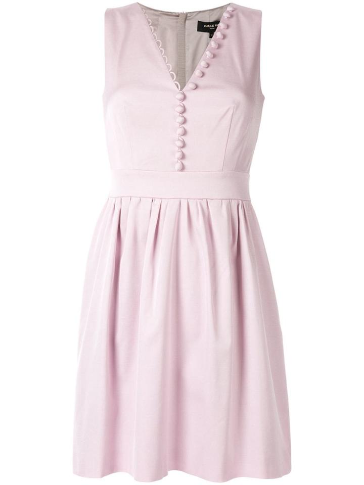 Paule Ka Sleeveless Flared Dress - Purple