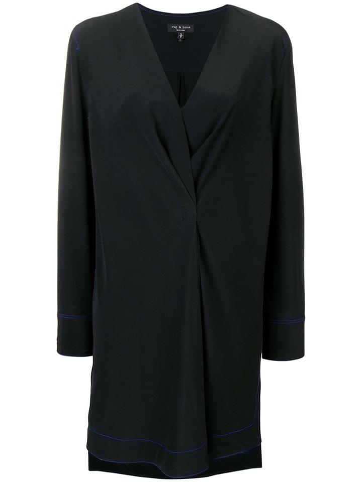 Rag & Bone Drape Shirt Dress - Black