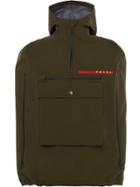 Prada Technical Fabric Cape Jacket - Green