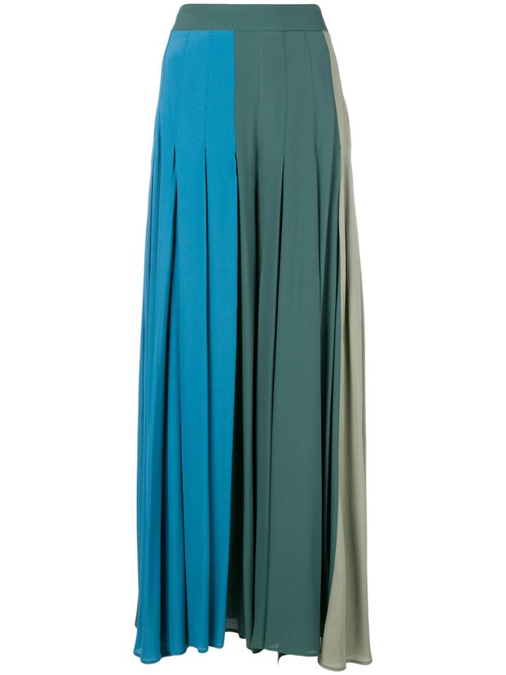 Erika Cavallini Flared Maxi Skirt - Blue