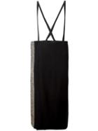 Yohji Yamamoto Vintage Tweed Strap Skirt, Women's, Size: Medium, Black