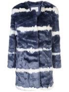 Charlotte Simone Denim Faux-fur Jacket - Blue
