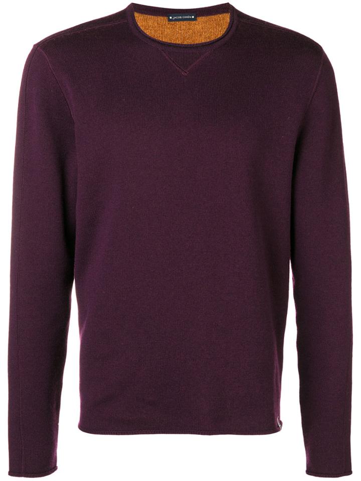 Jacob Cohen Crew Neck Sweater - Pink & Purple