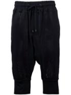 Di Liborio Banda Mesh Bermuda Shorts, Men's, Size: 48, Black, Spandex/elastane/cotton