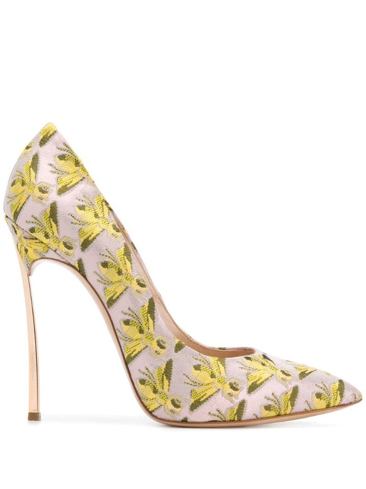 Casadei Blade Bee Print Pumps - Pink