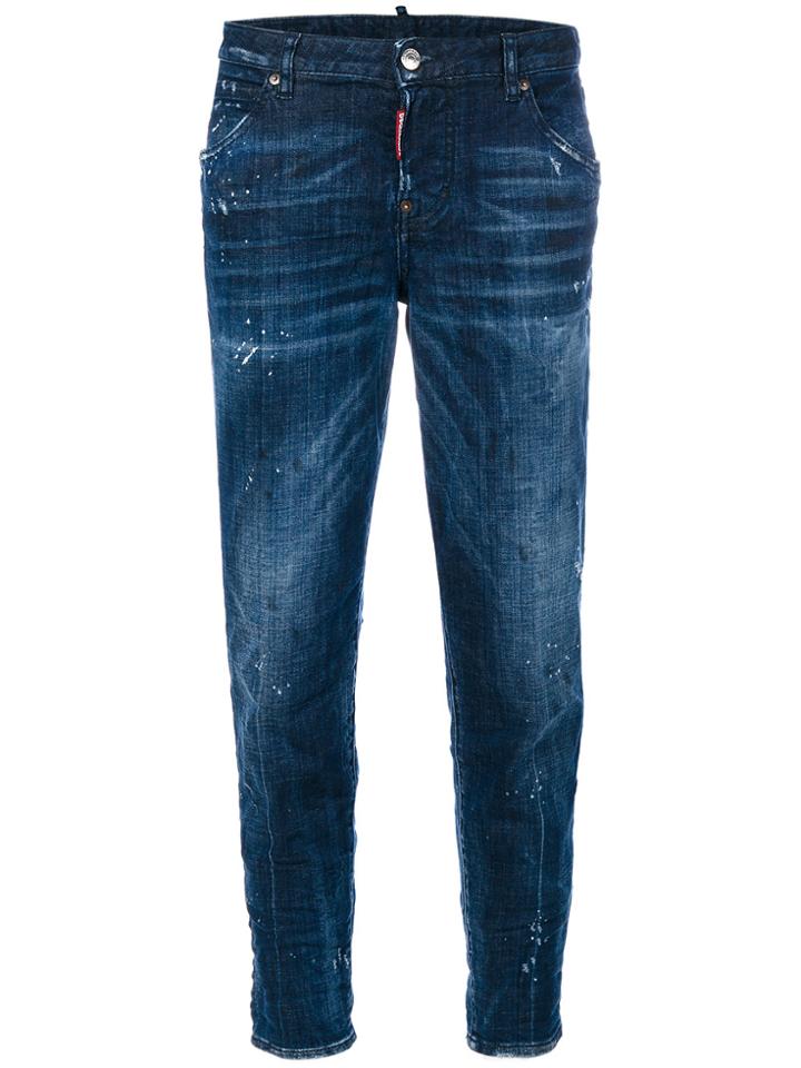Dsquared2 Distressed Hockney Jeans - Blue