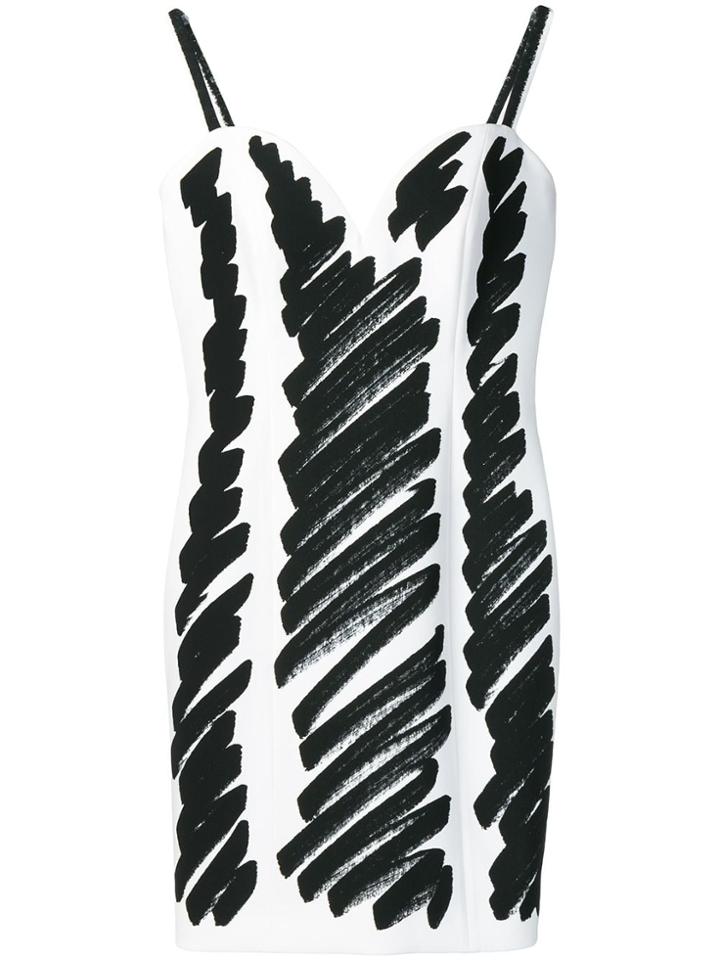 Moschino Sketch Print Cami Dress - Black