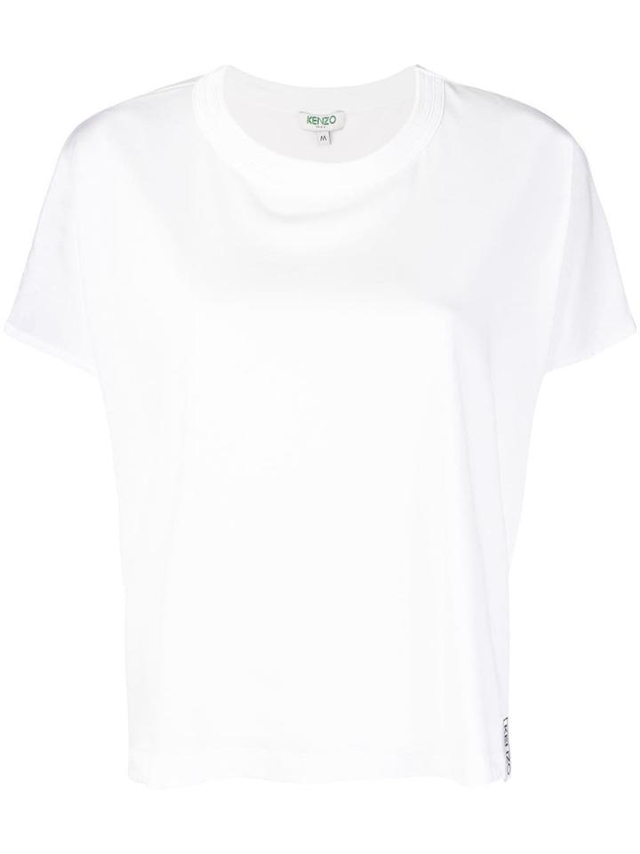 Kenzo Loose Fit Plain T-shirt - White