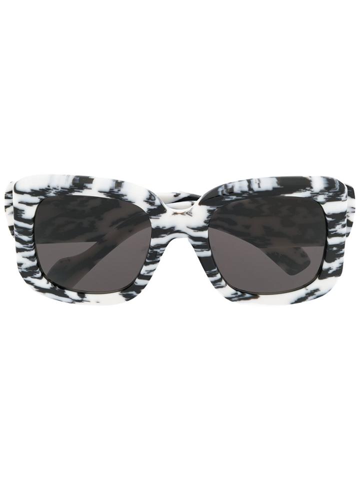 Balenciaga Eyewear Zebra Square Sunglasses - Black