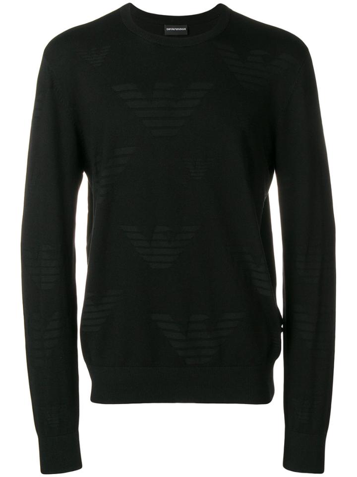 Emporio Armani Round Neck Jumper - Black