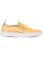 Mcq Alexander Mcqueen Chris Slip-on Sneakers, Men's, Size: 43, Grey, Polyurethane/leather/rubber