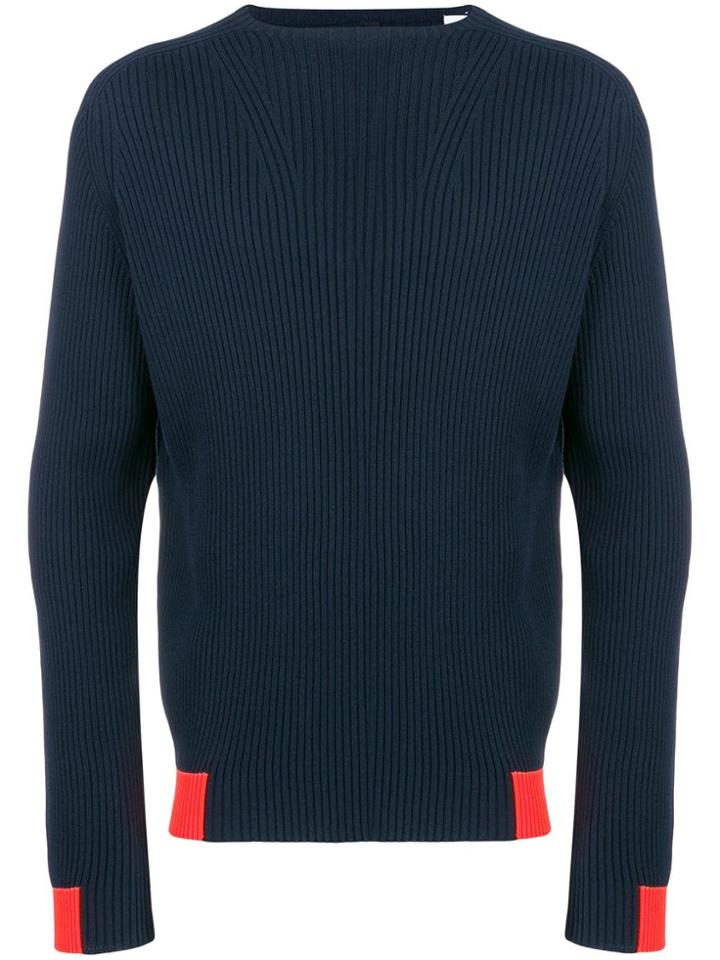 Oamc Colour Block Jumper - Blue