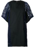 Sacai Lace Insert Dress, Women's, Size: 2, Black, Polyester