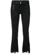 J Brand Lace Trimmed Jeans - Black