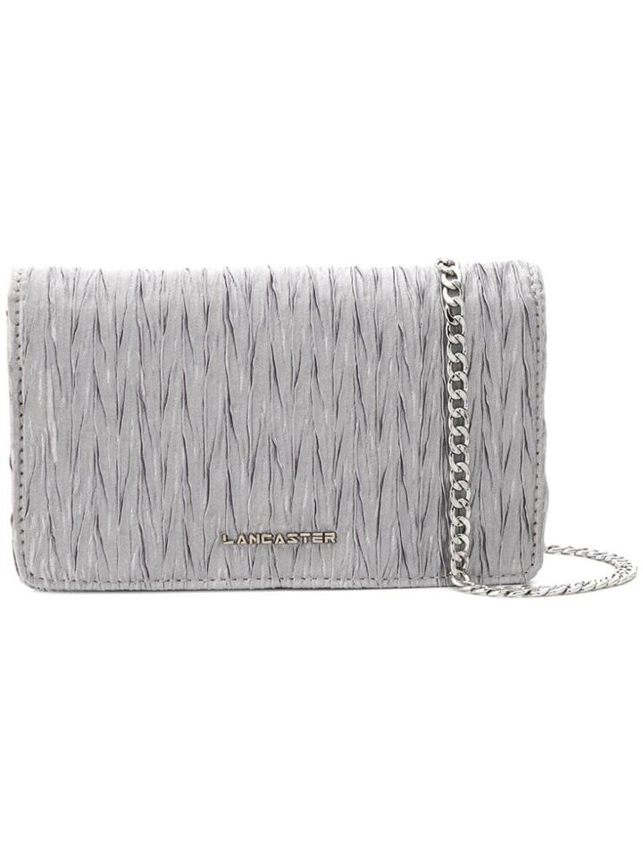 Lancaster Foldover Cross Body Bag - Silver