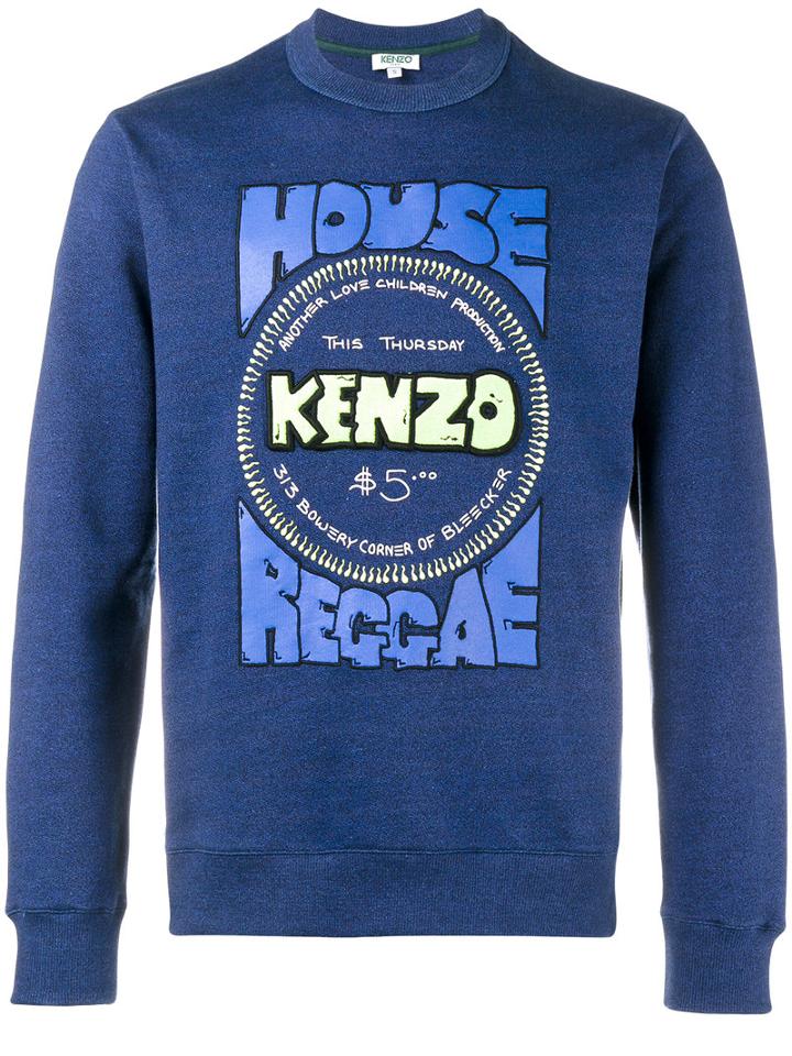 Kenzo House Of Reggae Sweatshirt, Men's, Size: Xs, Blue, Cotton