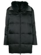 Fabiana Filippi Padded Zipped Coat - Black