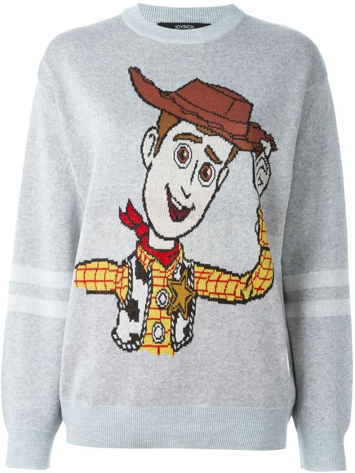 Joyrich Toy Story Jumper, Women's, Size: M, Grey, Acrylic/cotton