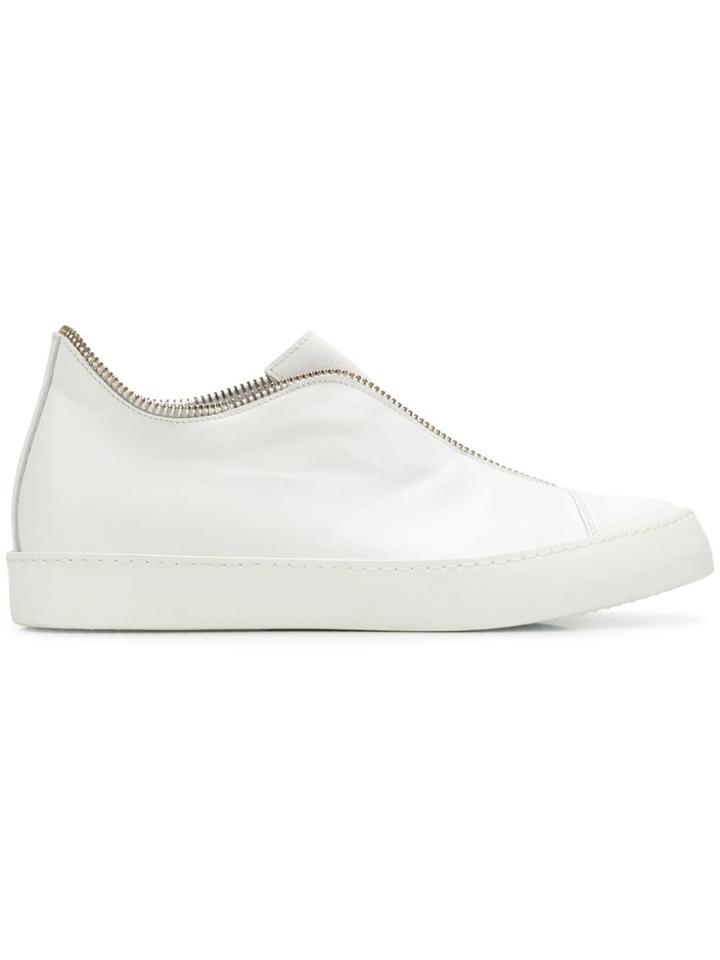 South Lane Zip Trim Slip-on Sneakers - White