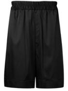 Laneus Elasticated Bermuda Shorts - Black