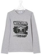 Moschino Kids - Question Mark Logo Sweatshirt - Kids - Cotton/spandex/elastane - 14 Yrs, Grey