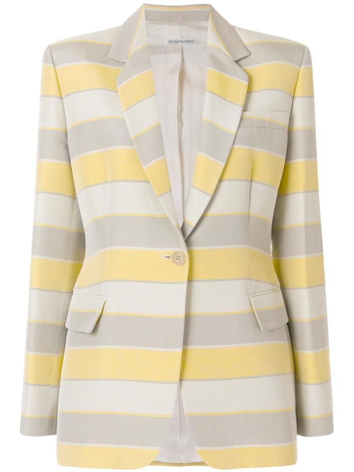 Giorgio Armani Vintage Striped Classic Blazer - Multicolour
