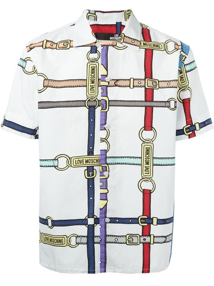 Love Moschino Logo Belt Print Shirt