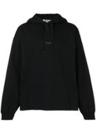 Acne Studios Oversized Hooded Sweatshirt - Black
