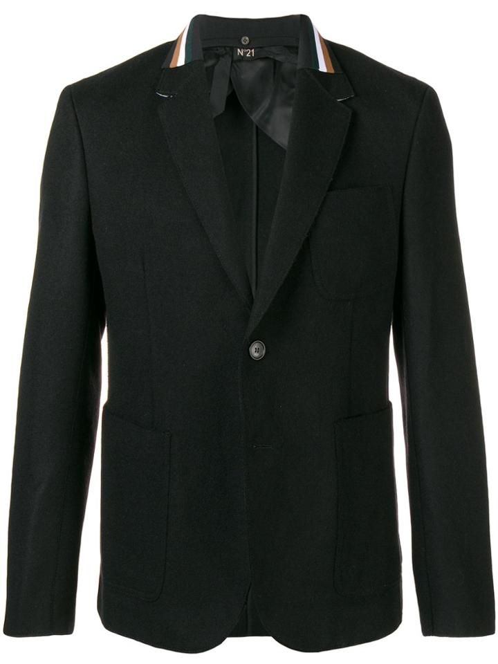 No21 Stripe Detail Blazer - Black