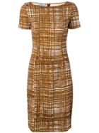 Prada Vintage 2000's Fitted Dress - Brown