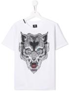 My Brand Kids Teen Wolf Print T-shirt - White