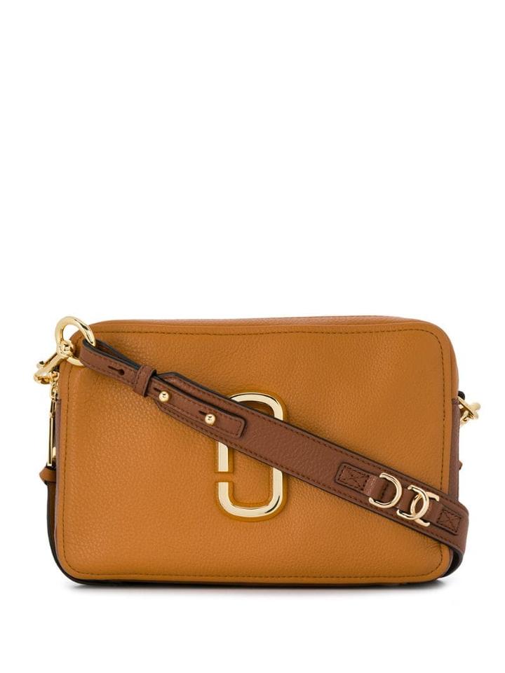 Marc Jacobs Logo Plaque Shoulder Bag - Brown