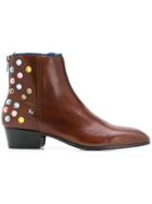 Zadig & Voltaire Rivet Embellished Boots - Brown