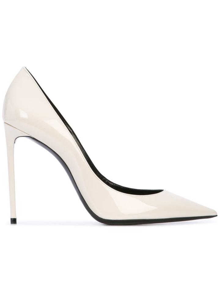 Saint Laurent Zoe Pumps - White