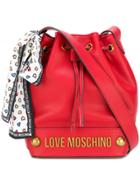 Love Moschino Drawstring Crossbody Bag - Red